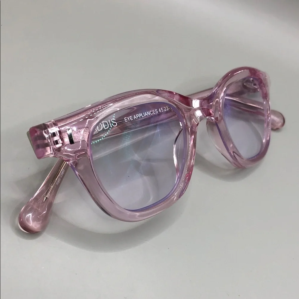 Caddis Wabi Sabi Reading Glasses 2.00 Polished Clear Pink RGB Classic